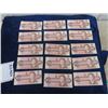 Image 1 : 15 Canada 2 Dollar Bills 1986, Pristine Cond