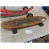 Image 2 : Vintage 1960's Nash 27 Skateboard (Quality Maker) Also Vintage 1950's Jeter SCooter w Bicycle Chain 