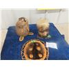 Image 1 : 2 VIntage First Nations Beaded Items, Beaver Figure and Beaver Dream Catcher Also Inuit Ookpik Figur