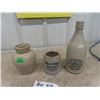 Image 1 : Antique Stoneware Items, Blackwoods Ginger Beer, 1920;s Drewery's Promo Beer Mug, 1800's Pittsburg S
