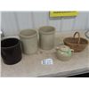 Image 1 : 3 - 1 Gallon Stoneware Crocks, Medalta, Medicine Hat Potteries, 1800's Brown Glaze, Also Medal Bean 