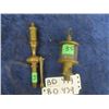 Image 1 : Antique Mini Brass Steam Whistle & Brass & Glass Oiler
