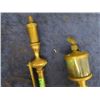 Image 2 : Antique Mini Brass Steam Whistle & Brass & Glass Oiler