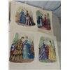 Image 2 : 9 Original 1870's Hand Colored Paris Fashion Prints 15" x 11" (Orig) Not Copies