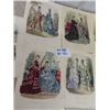 Image 3 : 9 Original 1870's Hand Colored Paris Fashion Prints 15" x 11" (Orig) Not Copies