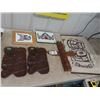 Image 1 : Vintage Haida FIrst Nations Lot: 18" Makah Cedar Totem Pole Eagle Standing On Bear, Numbered & Signe
