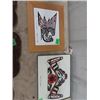 Image 3 : Vintage Haida FIrst Nations Lot: 18" Makah Cedar Totem Pole Eagle Standing On Bear, Numbered & Signe