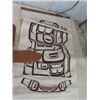 Image 5 : Vintage Haida FIrst Nations Lot: 18" Makah Cedar Totem Pole Eagle Standing On Bear, Numbered & Signe