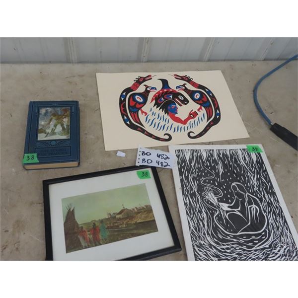 First Nations Signed & Numbered Print By Sharon Hall Sweat Lodge, Haida Screen Print - Very Vivid Up