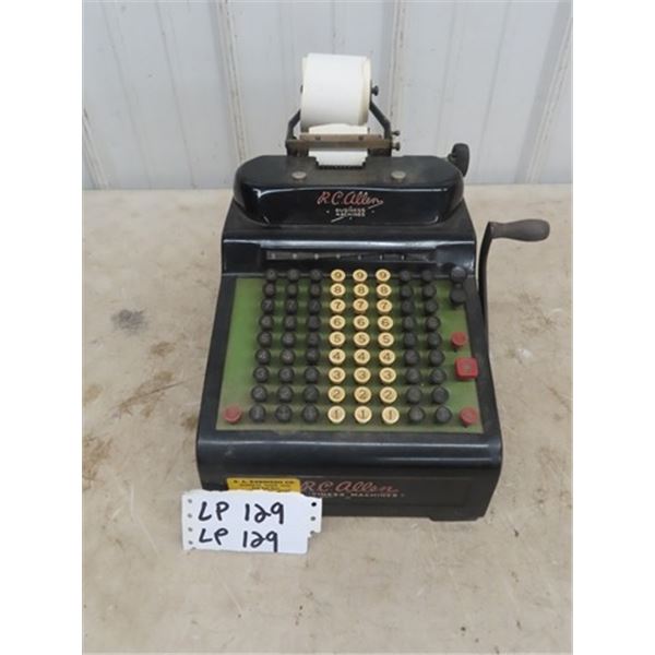 Vintage RC Allen Business Adding Machine