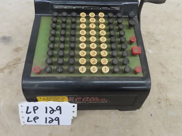 Vintage RC Allen Business Adding Machine