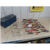 Image 1 : (ev) 50 items  26 Pliers, Cutters, Snips & 25 Wrenches ( smaller sizes) & Metal Tool Box