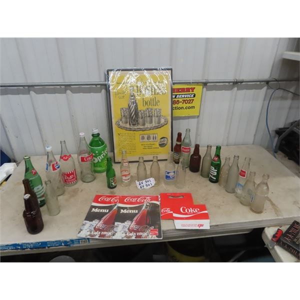 24 Pop Bottles, 2 Menu , 61 Pepsi Add, Shea Blackwoods, Coke, N Dakota, Centennial, Plus More!