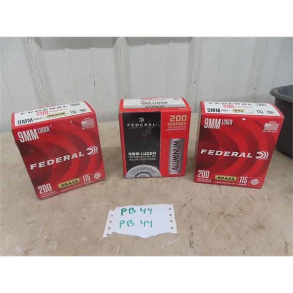 Approx 470 Rds of 9mm Ammo MUST HAVE PAL TO PURCHASE - WE DO NOT SHIP AMMO