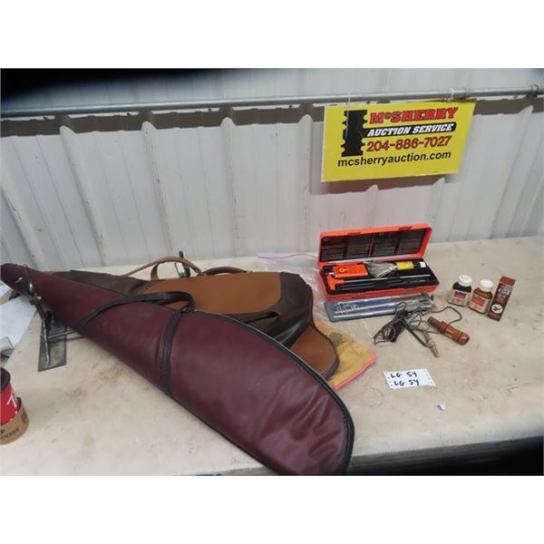 (LG) 2 Soft Gun Cases, Cleaning Kit, 2 Duck Calls Wax Cleaner Plus