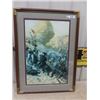 Image 1 : Limited Print Batttle of Crater By Tom Lovell Framed 36" x 27"