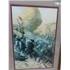 Image 2 : Limited Print Batttle of Crater By Tom Lovell Framed 36" x 27"