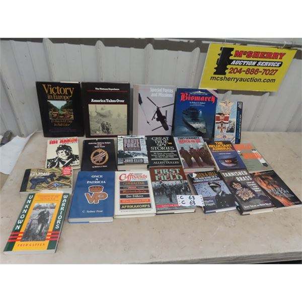 20 Military , War,& Gun Books