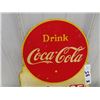Image 2 : Vintage 2 Sided Coca Cola Metal Rack Sign 16" x 11"