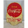 Image 4 : Vintage 2 Sided Coca Cola Metal Rack Sign 16" x 11"