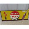 Image 1 : Vintage Nichol Kola Metal Sign 12" X 30"