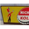 Image 2 : Vintage Nichol Kola Metal Sign 12" X 30"