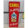 Image 1 : Vintage Metal Camel Cigarette Sign 12" x 32"