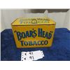 Image 1 : Boars Head Tobacco Tin 5.5" x 8.5" x 6"
