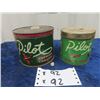 Image 1 : Pilot Tobacco Tins - 1 Chewing & 1 Cigarette Tobacco