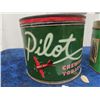Image 2 : Pilot Tobacco Tins - 1 Chewing & 1 Cigarette Tobacco