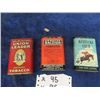Image 5 : 3 Pocket Tobacco Tins 1) Union Leader 1) Sir Walter Raliegh 1) Kentucky Club