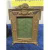 Image 2 : Folding Camera & Cast Victorian Picture Frame 9" x 6" & Cast Pipe Rack w Embossed Chief
