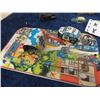 Image 2 : Crafgston Police Car Chase Game w Tin & Cast Toys