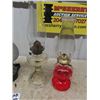 Image 2 : 3 Coal Oil Lamp 1) is Wall Mount w Reflectors & 3 Litres of Lamp Oil
