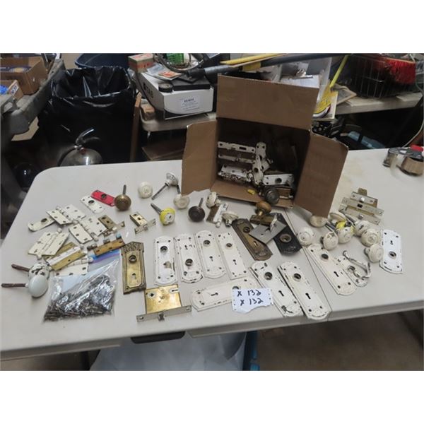 Qty of Vintage Door Hardware