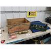 Image 1 : Gimli FIshing Crate, Brass Fire Extinguisher, Metal Tool Box, Cunard Passener Luggage Tags 1958