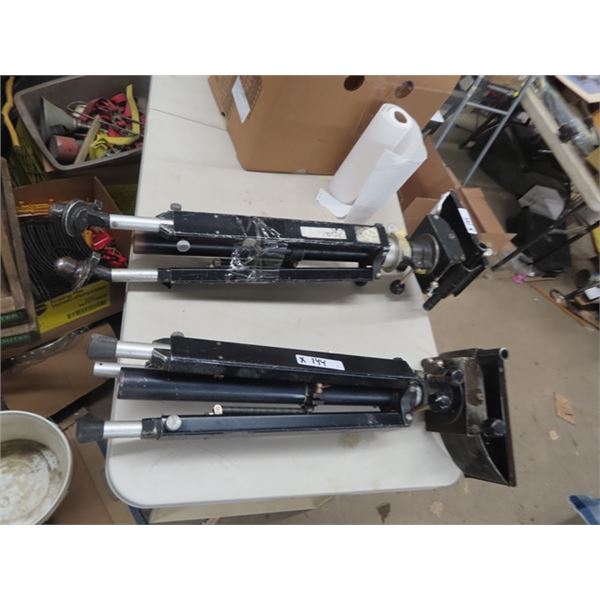 2 Older TV Camera Stands