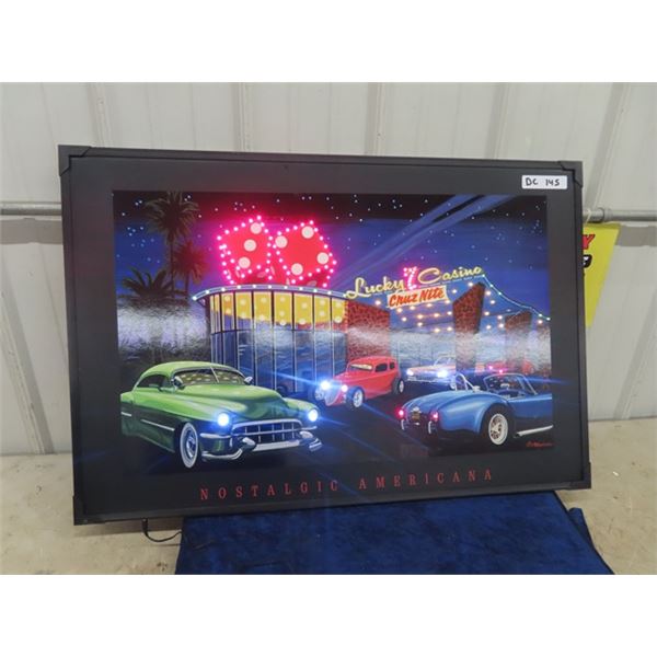Drive In Light Up Pic 24" x 36"