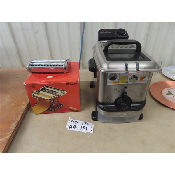 T Fal Deep Fryer & Grazia Noodle Maker