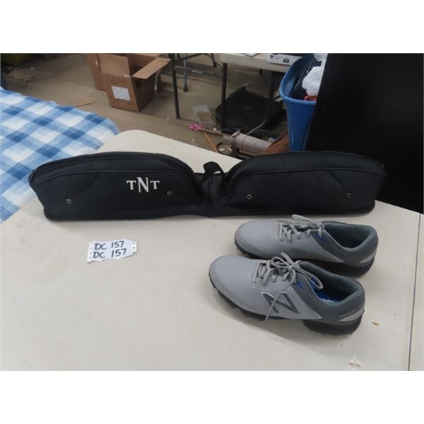 New Balance 8.5 Golf Shoes & Carry Bag