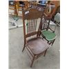 Image 2 : 2 Wooden Chairs, Double Pressed Back & Eastlake