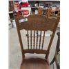 Image 3 : 2 Wooden Chairs, Double Pressed Back & Eastlake