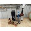 Image 1 : Soda Stream Machine w 4 Bottles & 3 Beer Steins & CC Texas Mickey w Pump Bottle (Empty)