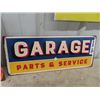 Image 3 : 2 Modern Metal Garage Signs 1) 15" x 15" & 1) 8" x 20"