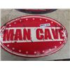 Image 2 : 2 Modern Metal Signs - Man Cave, Hot Rod Shop 13" x 22"