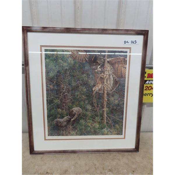 McLean Numbered Print Owl 27"x 29"