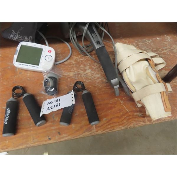 Blood Pressure Tester, Exercise Stethascope, Message Machine, Ext Cords Timer,