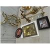 Image 4 : Brass Candle Holders, Ornaments, Pictures Desk Phone