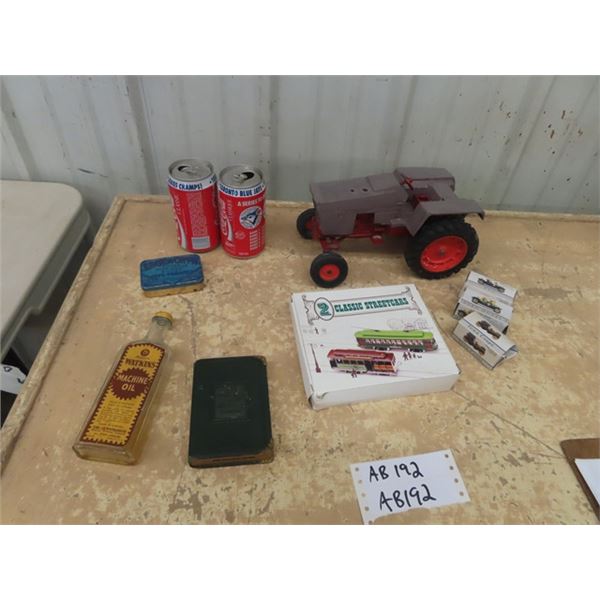 Ertyl Die Cast Tractor, Edgeworth , Great West Life Book, Plus More!