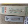 Image 3 : 3 Metal Thermometers 1) JD 3" x 12" 1) Windsor Salt 4" x 14.5" & 1) P & H Grain 3" x 9"